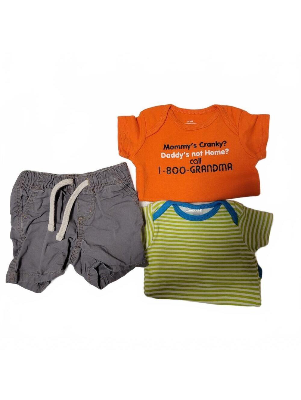 Baby Boy Summer Clothing Bundle Size 0-3 Months